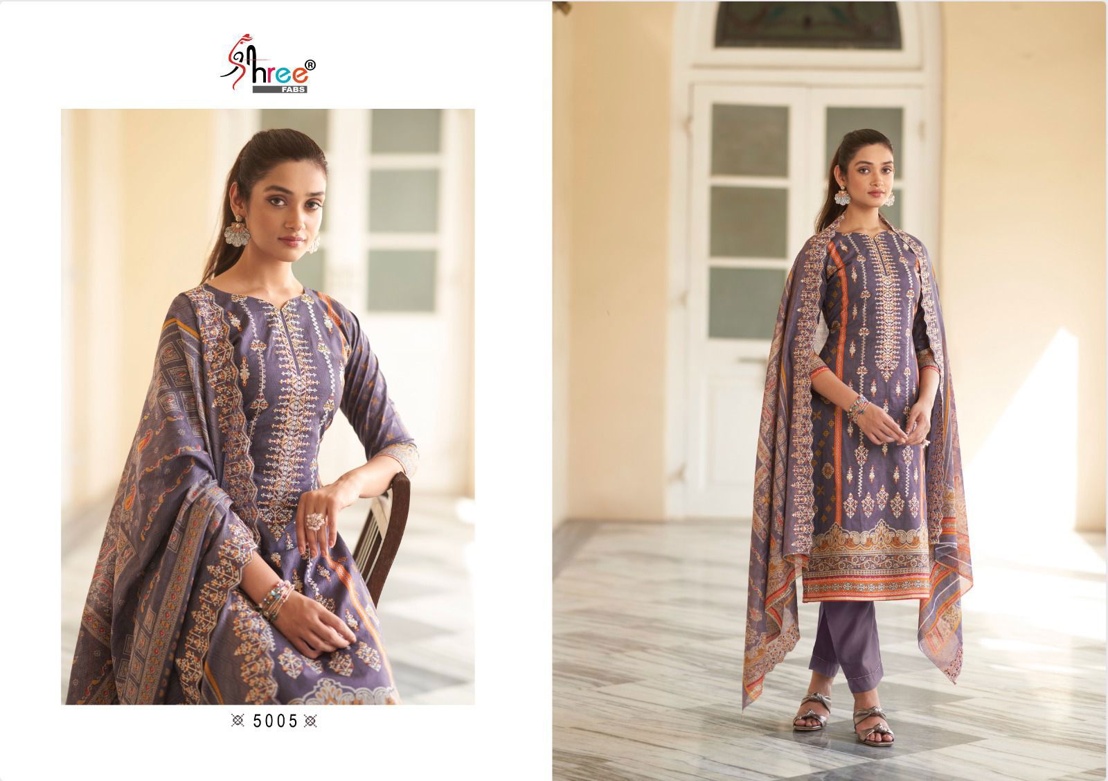 Bin Saeed Lawn Collection Vol 5 By Shree Cotton Salwar Suits Catalog